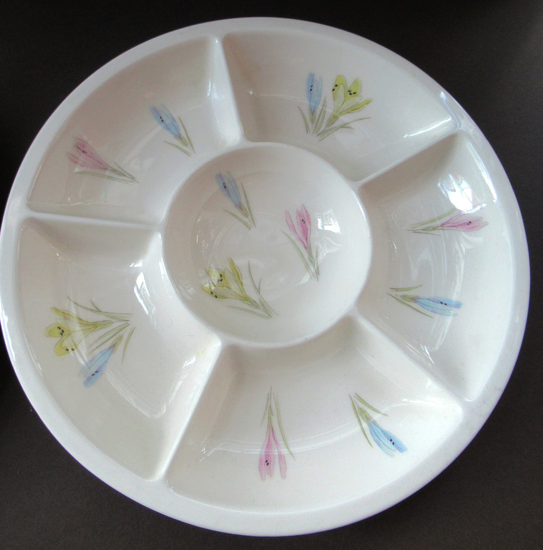 1950s Norwegian Figgjo Flint Hors d'ouevres Dish or Platter 