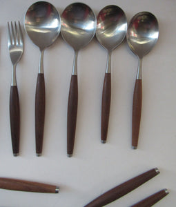 1960s SWEDISH Cutlery by Wallin Brothers. SAFIR Design