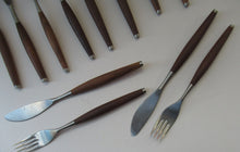 Load image into Gallery viewer, 1960s SWEDISH Cutlery by Wallin Brothers. SAFIR Design
