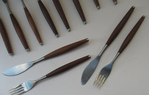 1960s SWEDISH Cutlery by Wallin Brothers. SAFIR Design