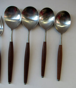 1960s SWEDISH Cutlery by Wallin Brothers. SAFIR Design