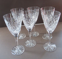 Load image into Gallery viewer, Six Large Edinburgh Crystal Large White Wine Glasses 
