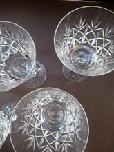 Load image into Gallery viewer, Set of 6 Vintage Glenshee Edinburgh Crystal Vintage White Wine Glasses
