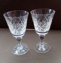 Load image into Gallery viewer, Set of 6 Vintage Glenshee Edinburgh Crystal Vintage White Wine Glasses
