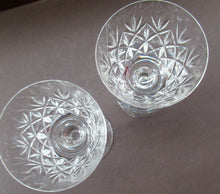 Load image into Gallery viewer, Pair of Vintage Edinburgh Crystal Glenshee White Wine Glasses 

