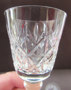 Pair of Vintage Edinburgh Crystal Glenshee White Wine Glasses 