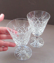 Load image into Gallery viewer, Pair of Vintage Edinburgh Crystal Glenshee White Wine Glasses 
