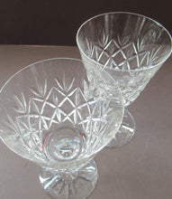Load image into Gallery viewer, Pair of Vintage Edinburgh Crystal Glenshee White Wine Glasses 
