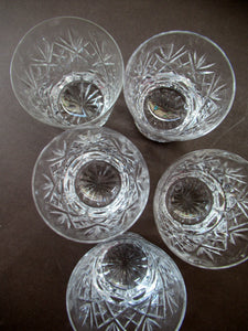 Five Royal Doulton Whisky Tumblers Georgian Pattern