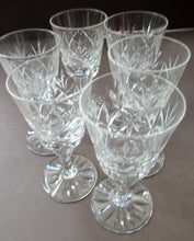 Load image into Gallery viewer, Eight Edinburgh Crystal Liqueur Glasses Glenshee 1960s
