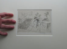 Load image into Gallery viewer, Eileen Soper Original Drypoint Etching Follow My Leader Pencil Signed
