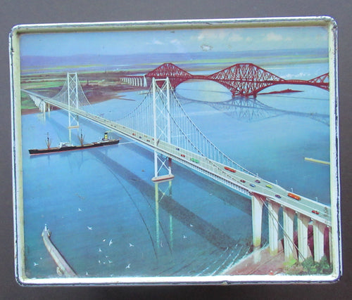 1960s Biscuit Tin Forth Road Bridge Design