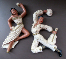 Load image into Gallery viewer, 1950s American Universal Statuary Company Wall Plaques Dancing Figures
