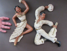 Load image into Gallery viewer, 1950s American Universal Statuary Company Wall Plaques Dancing Figures
