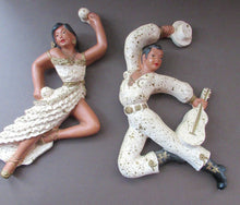 Load image into Gallery viewer, 1950s American Universal Statuary Company Wall Plaques Dancing Figures
