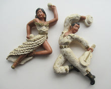 Load image into Gallery viewer, 1950s American Universal Statuary Company Wall Plaques Dancing Figures
