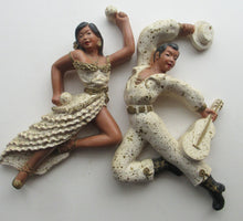 Load image into Gallery viewer, 1950s American Universal Statuary Company Wall Plaques Dancing Figures
