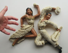 Load image into Gallery viewer, 1950s American Universal Statuary Company Wall Plaques Dancing Figures
