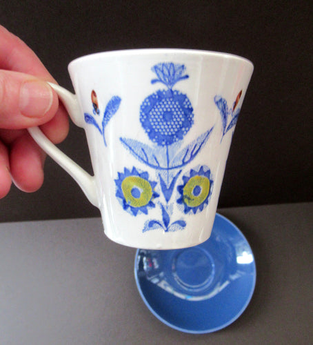 1960s NORWEGIAN Cup and Saucer by Stavangerflint. Lajla Pattern