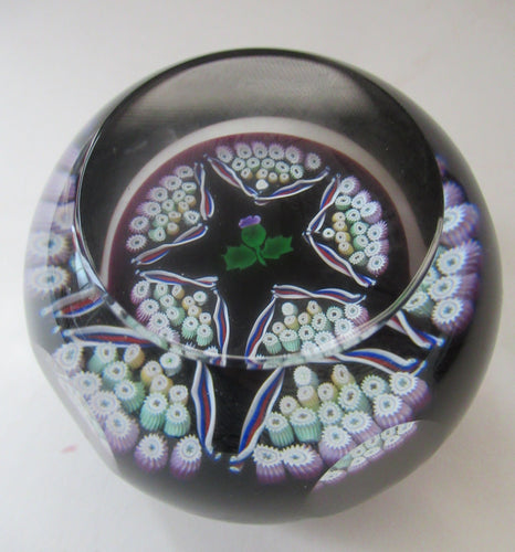 Caithness Glass for Edinburgh Crystal Limited Edition Thistle Paperweight