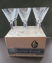 Load image into Gallery viewer, Set of Six Vintage Waterford Templemore Claret or White Wine Glasses
