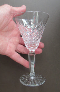 Set of Six Vintage Waterford Templemore Claret or White Wine Glasses