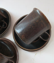 Load image into Gallery viewer, Set of Six Ruska Smaller Coffee Cups and Saucers 1960s Ulla Procope. Made in Finland
