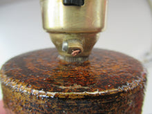 Load image into Gallery viewer, 1960s Swedish Art Pottery Stoneware Table Lamp
