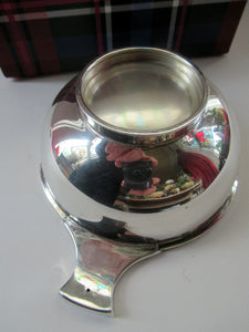 1930s Solid Silver Quaich Hallmarked Birmingham 1937