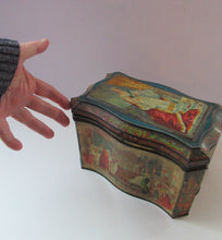 Load image into Gallery viewer, Antique Colman&#39;s Mustard Tin. Images of Queen Victoria, Transportation etc. c 1898
