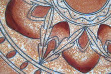 Load image into Gallery viewer, 1930s Charlotte Rhead Crown Ducal Lotus Leaves Pattern Wall Charger
