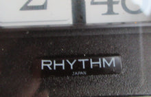 Load image into Gallery viewer, Fabulous SPACE AGE Vintage JAPANESE Flip Clock or Wind Up Alarm Clock. Rhythm No 16506
