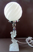 Load image into Gallery viewer, 1930s Walther &amp; Sohne German Art Deco Frosted Glass Nude Table Lamp
