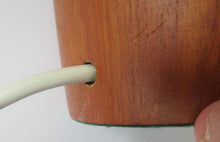 Load image into Gallery viewer, Vintage 1960s Turned Solid Teak Table Lamp
