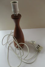 Load image into Gallery viewer, Vintage 1960s Turned Solid Teak Table Lamp
