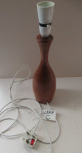 Load image into Gallery viewer, Vintage 1960s Turned Solid Teak Table Lamp
