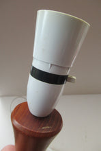 Load image into Gallery viewer, Vintage 1960s Turned Solid Teak Table Lamp
