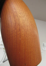 Load image into Gallery viewer, Vintage 1960s Turned Solid Teak Table Lamp
