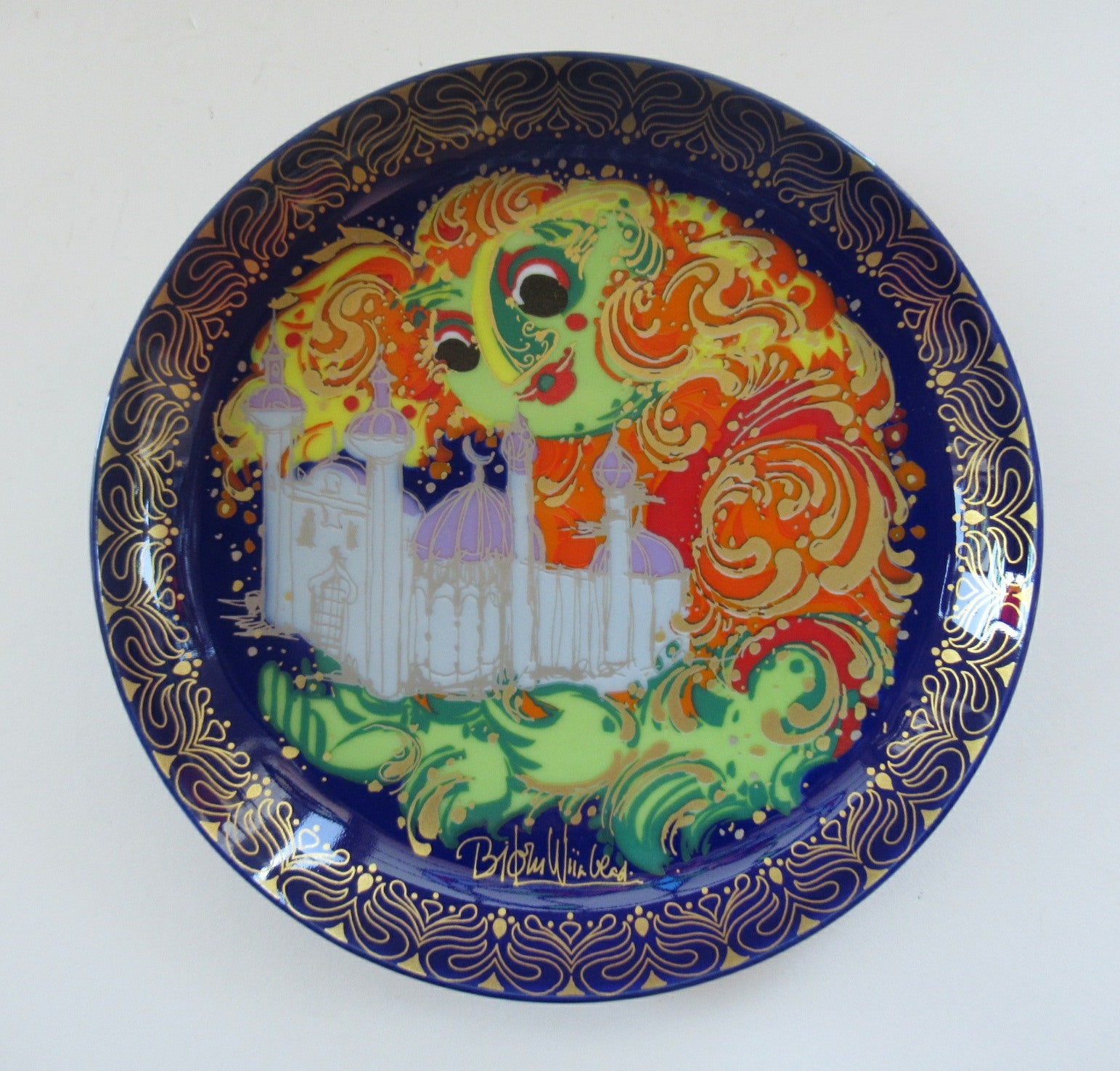 Vintage store bjorn wiinblad decorative plate