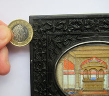 Load image into Gallery viewer, 19th Century Anglo Indian Delhi Miniature Carved Ebony Frame
