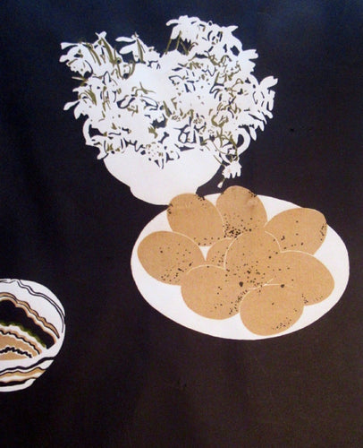 Bell Cowie Screenprint 1975 Brown Eggs Scottish Art