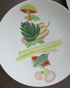 Winterling Marktleuthen 1960s Salad Ware Pattern Side Plates