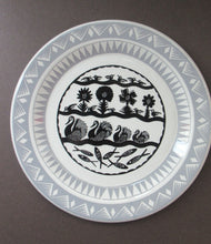 Load image into Gallery viewer, Vintage 1960s SCOTTIE WILSON Black and White Side Plate for  ROYAL WORCESTER. 8 inches
