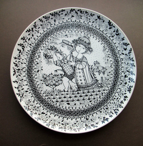 Bjorn Wiiblad Wall Plate Massive 14 inches Seasons Rosenthal