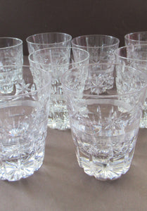 1930s Large Art Deco Whisky Tumblers Art Deco Webb Corbett