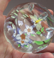 Load image into Gallery viewer, Vintage Allan Scott J Glass Jay Glass Lampwork Scottish Paperweight with Dragonfly
