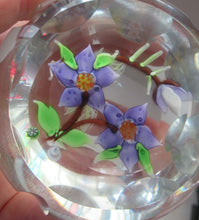 Load image into Gallery viewer, Vintage Allan Scott J Glass Jay Glass Lampwork Scottish Paperweight with Dragonfly
