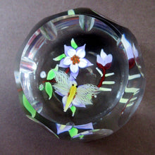 Load image into Gallery viewer, Vintage Allan Scott J Glass Jay Glass Lampwork Scottish Paperweight with Dragonfly
