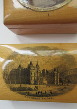 Load image into Gallery viewer, Pair of Victorian Mauchline Ware Boxes. Hollyrood Palace and Falkland Palace
