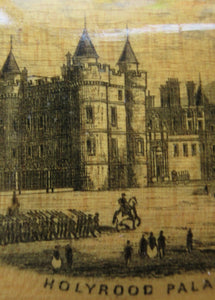 Pair of Victorian Mauchline Ware Boxes. Hollyrood Palace and Falkland Palace